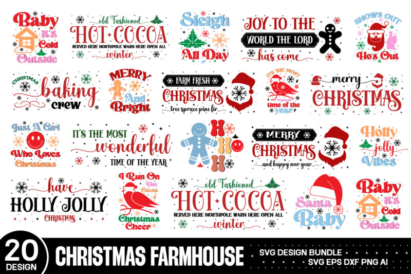 Christmas Farmhouse Svg Bundle ,Christmas SVG Bundle Volume 3, Winter svg, Santa SVG, Holiday, Merry Christmas, Christmas Bundle, Funny Christmas Shirt, Cut File Cricut,CHRISTMAS MEGA BUNDLE, 260+ Designs, Heather Roberts