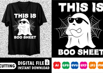this is boo sheet shirt print template