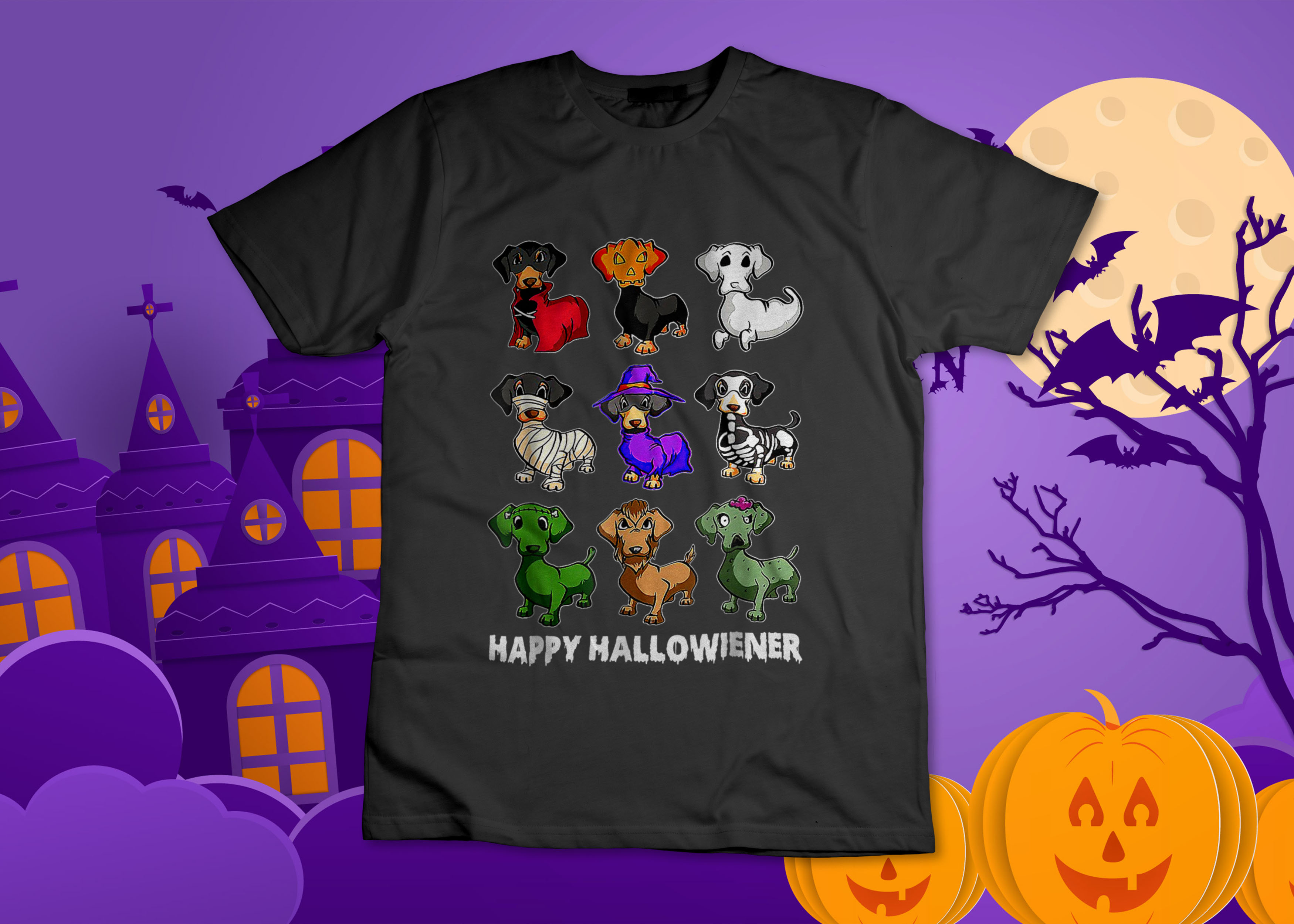 dachshund halloween shirt