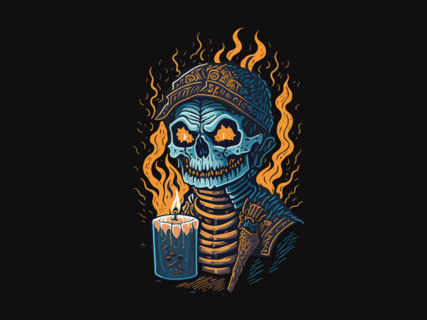 Spooky mummy hallowen tshirt design