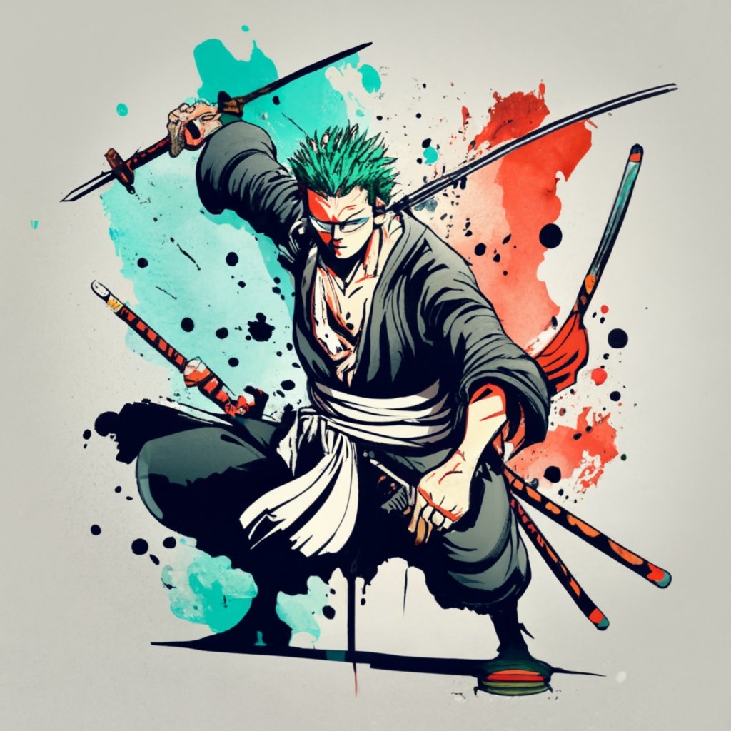 Roronoa zoro from one piece - PNG Transparent Sublimation Design - Unleash  Your Creativity