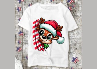 Christmas Peeking Sublimation