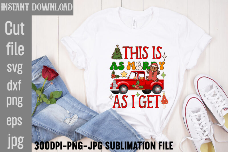 Retro Christmas PNG Sublimation Bundle,20 Designs,on Sell Design,Big Sell Design,Png Bundle,Christmas T-shirt Designs