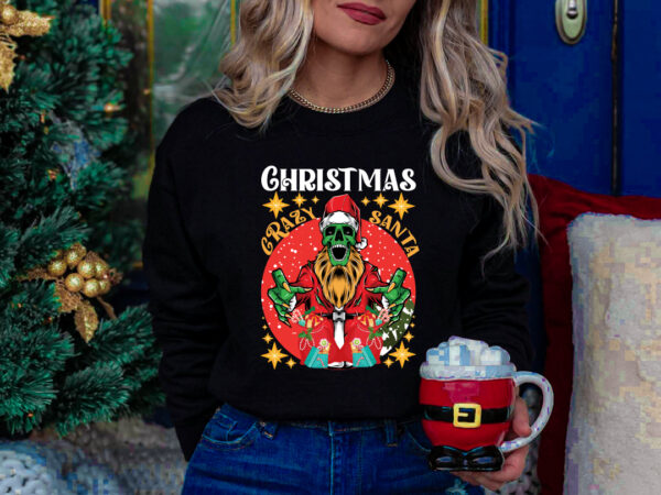 Crazy christmas santa svg cut file , crazy christmas santa t-shirt design , crazy christmas santa vector design . christmas 2023 .