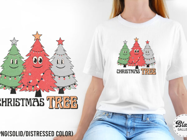 Retro christmas png sublimation t shirt design online