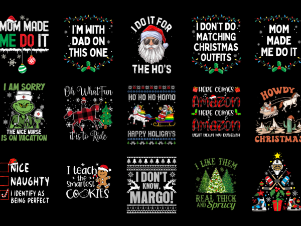15 christmas shirt designs bundle for commercial use part 25, christmas t-shirt, christmas png file, christmas digital file, christmas gift,