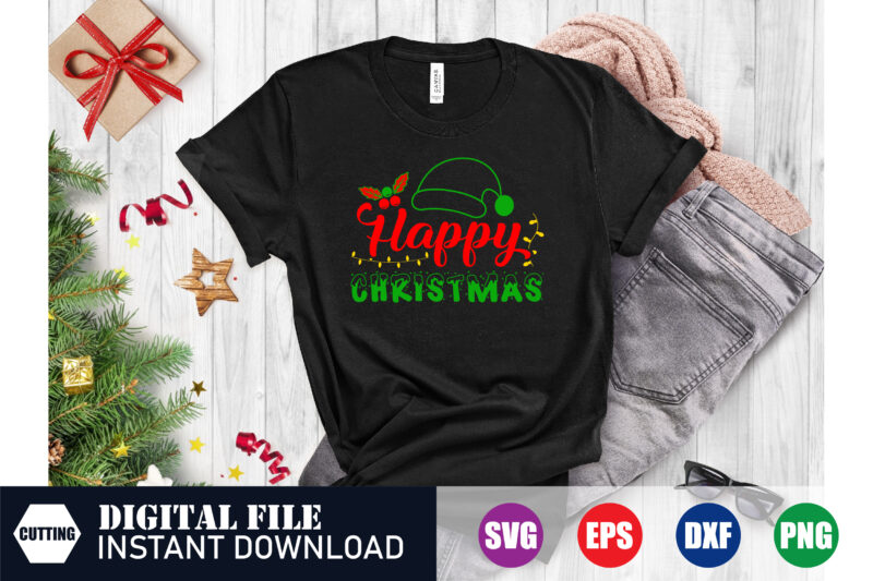 Happy Christmas Svg Design, Happy Christmas, Christmas Svg Design, Festive Season, Happy Holidays, Christmas Traditions, Tshirts, Vector