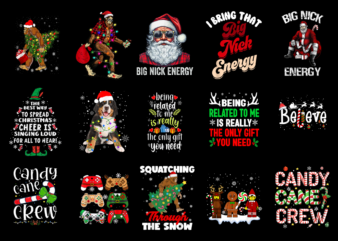 15 Christmas Shirt Designs Bundle For Commercial Use Part 8, Christmas T-shirt, Christmas png file, Christmas digital file, Christmas gift,