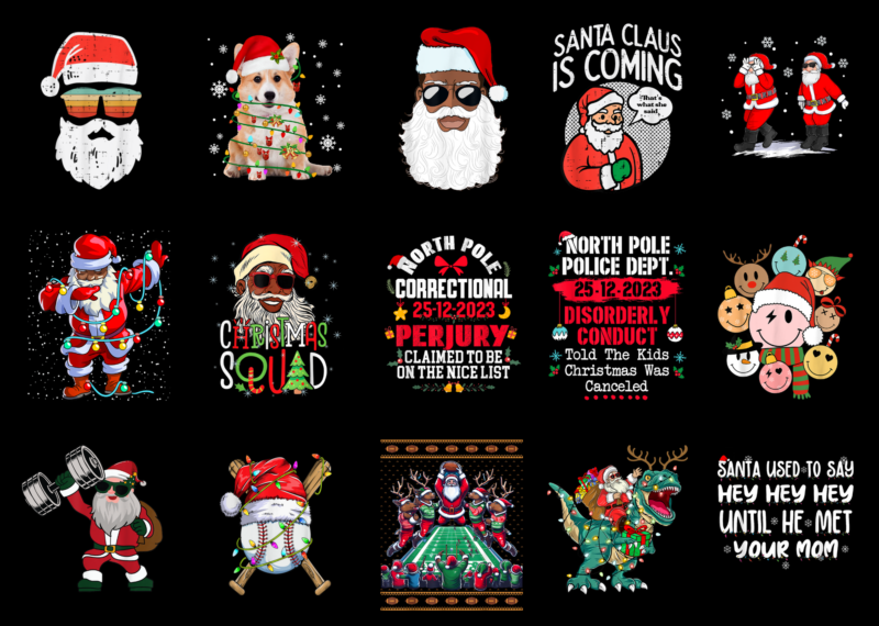 15 Christmas Shirt Designs Bundle For Commercial Use Part 42, Christmas T-shirt, Christmas png file, Christmas digital file, Christmas gift,