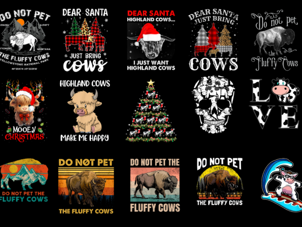 15 cows shirt designs bundle for commercial use part 2, cows t-shirt, cows png file, cows digital file, cows gift, cows download, cows desig