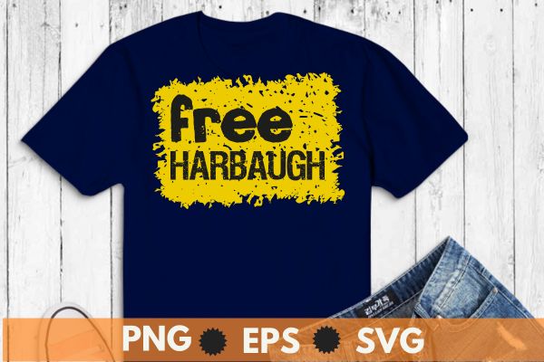 Free harbaugh women’s t-shirt design vector, free harbaugh michigan player, football