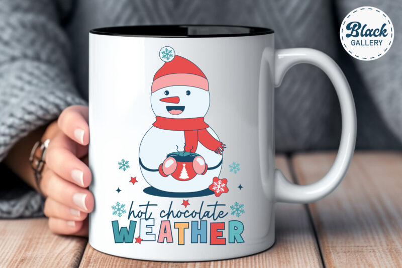 Winter Snowman Sublimation PNG & EPS