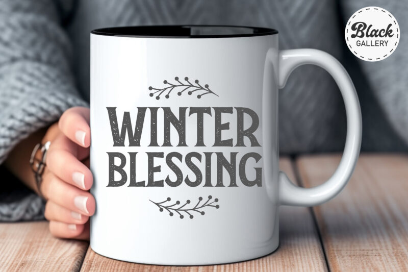 Winter Blessing Quotes SVG