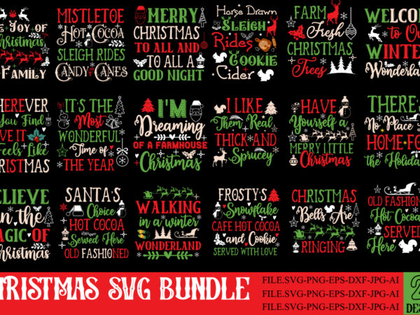 Christmas t-shirt designs bundle, 20 designs,on sell designs,christmas designs bundle,christmas svg design, christmas tree bundle, christmas