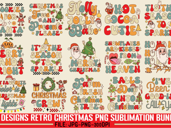 Retro christmas png sublimation bundle,20 designs,on sell design,big sell design,png bundle,christmas t-shirt designs