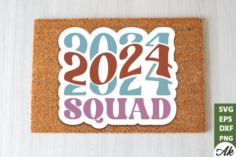 Stickers New Year SVG Bundle