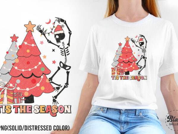 Retro christmas png sublimation t shirt design online