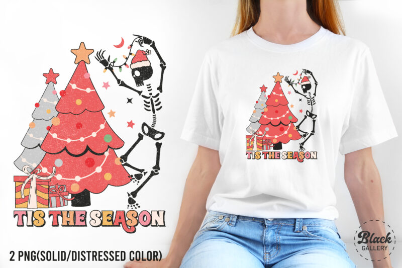 Retro Christmas PNG Sublimation