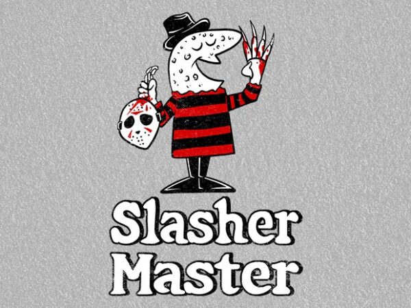 Slasher master t shirt template vector