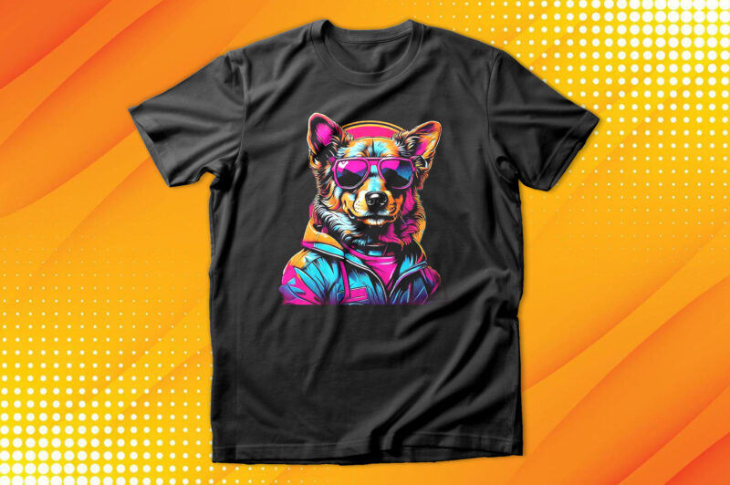 Cute Dog with sunglasses T-Shirt