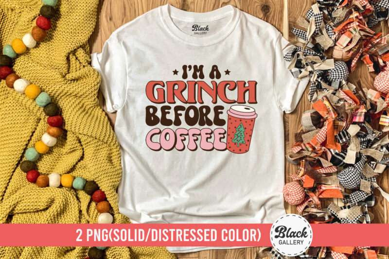 Christmas Coffee T-Shirt Design