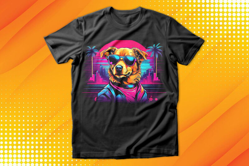 Cute Dog with sunglasses T-Shirt