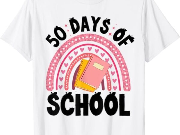 50 Days of School Children Happy 50th day of school T-Shirt PNG File ...