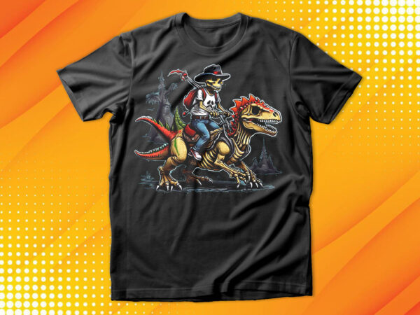 Skeleton drive dinosaurs t-shirt