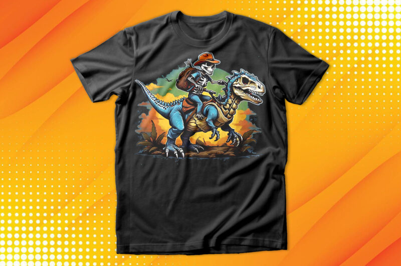 Skeleton Drive Dinosaurs T-Shirt