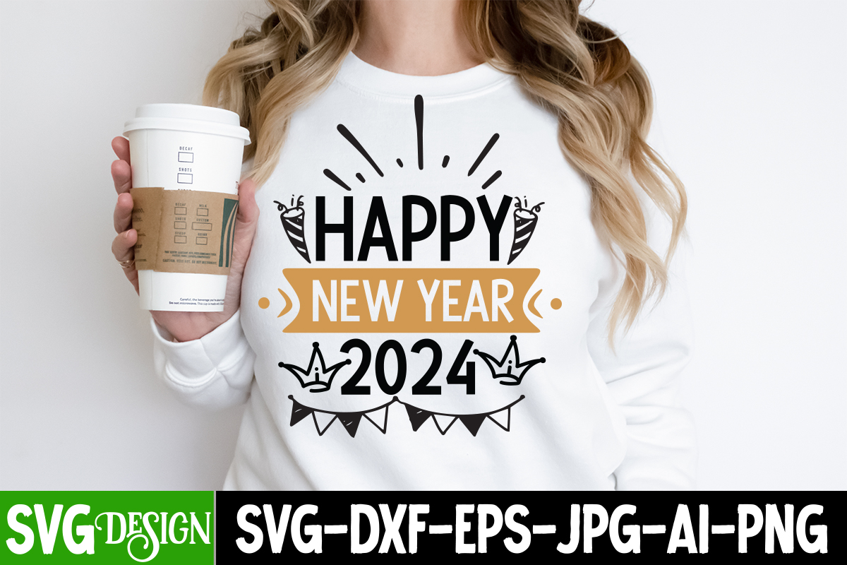 Happy New Year 2024 T Shirt Design Happy New Year 2024 Vector T Shirt   69652 