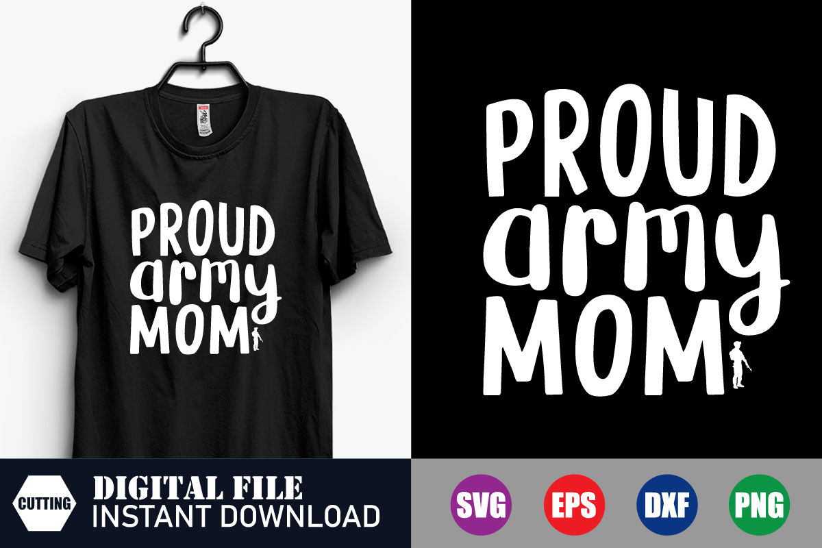 Mother's Day Funny Gift Ideas Apparel Proud Military Mom Proud