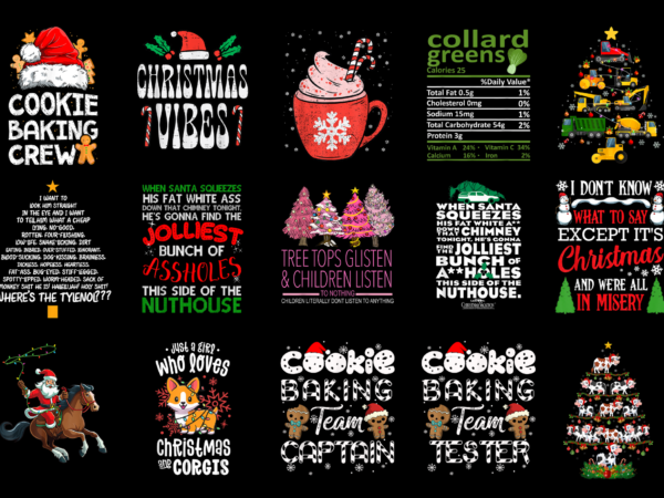 15 christmas shirt designs bundle for commercial use part 13, christmas t-shirt, christmas png file, christmas digital file, christmas gift