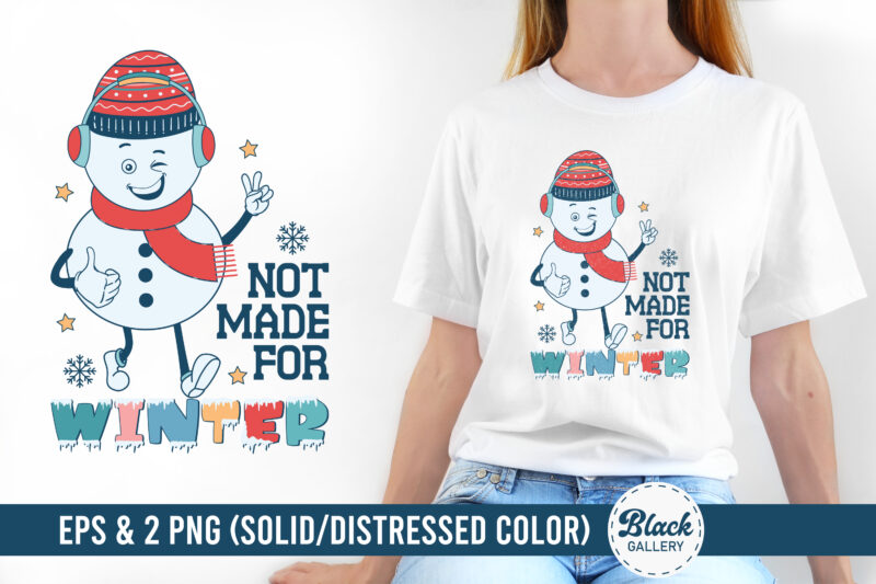 Winter Snowman Sublimation PNG & EPS