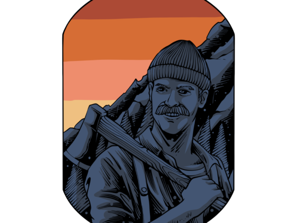 Lumberjack t shirt vector graphic