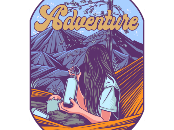 Advanture land t shirt vector