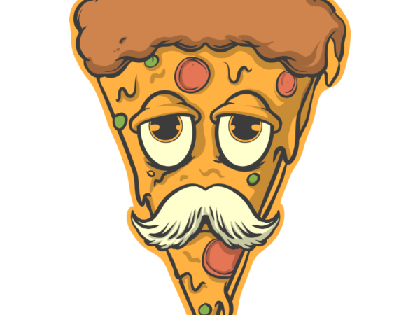 Old pizza t shirt design online