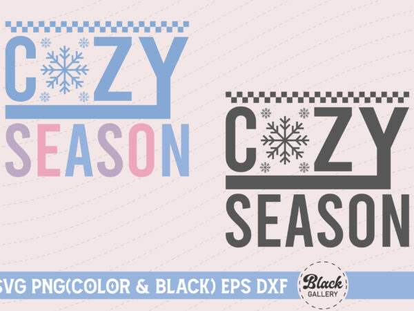 Retro winter quotes svg cozy season t shirt design online