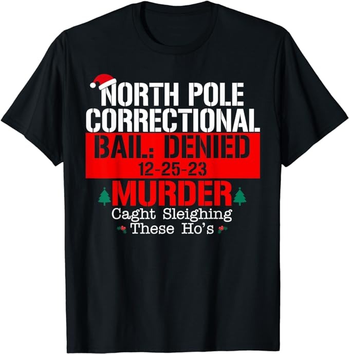 15 North Pole Correctional Shirt Designs Bundle For Commercial Use Part 2, North Pole Correctional T-shirt, North Pole Correctional png file