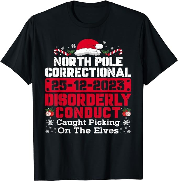 15 North Pole Correctional Shirt Designs Bundle For Commercial Use Part 3, North Pole Correctional T-shirt, North Pole Correctional png file