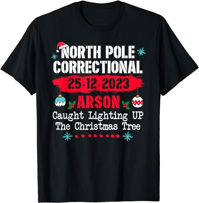 15 North Pole Correctional Shirt Designs Bundle For Commercial Use Part 2, North Pole Correctional T-shirt, North Pole Correctional png file