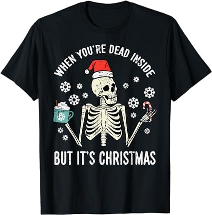 15 Skeleton Christmas Shirt Designs Bundle For Commercial Use Part 1, Skeleton Christmas T-shirt, Skeleton Christmas png file, Skeleton Chri