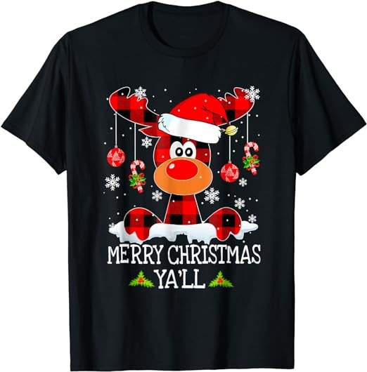 15 Reindeer Santa Hat Christmas Shirt Designs Bundle For Commercial Use Part 1, Reindeer Santa Hat Christmas T-shirt, Reindeer Santa Hat Chr