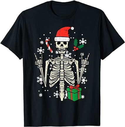 15 Skeleton Christmas Shirt Designs Bundle For Commercial Use Part 6, Skeleton Christmas T-shirt, Skeleton Christmas png file, Skeleton Chri