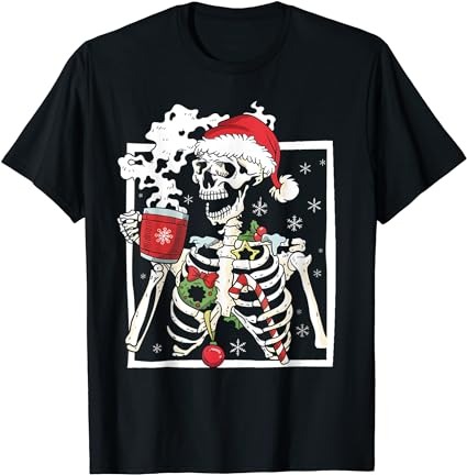 15 Skeleton Christmas Shirt Designs Bundle For Commercial Use Part 2, Skeleton Christmas T-shirt, Skeleton Christmas png file, Skeleton Chri