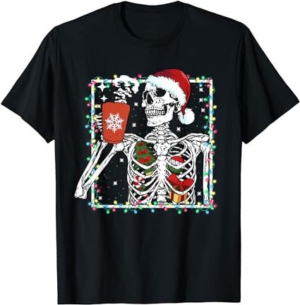 15 Skeleton Christmas Shirt Designs Bundle For Commercial Use Part 2, Skeleton Christmas T-shirt, Skeleton Christmas png file, Skeleton Chri