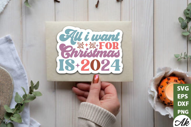 Stickers New Year SVG Bundle