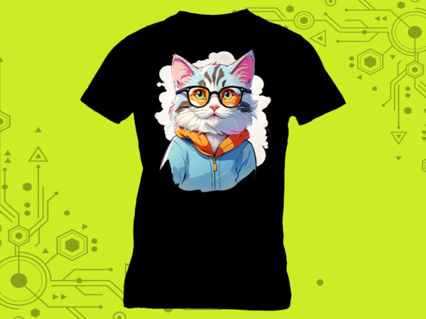 Discover our charming irresistible pocket-sized pet artistry, tailor-made for print on demand websites t shirt vector illustration