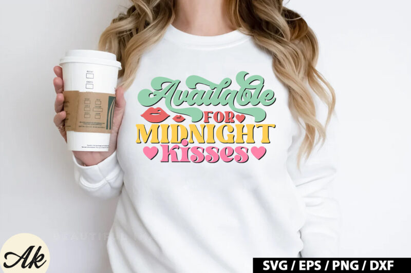 Available for midnight kisses Retro SVG