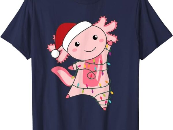 Axolotl christmas fairy light christmas axolotl t-shirt