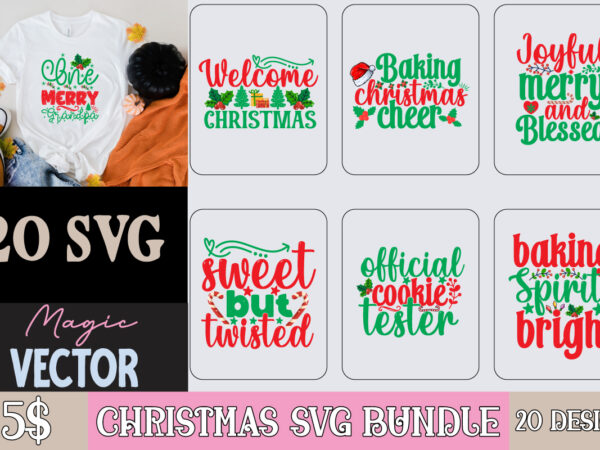 Christmas svg bundle t shirt vector file